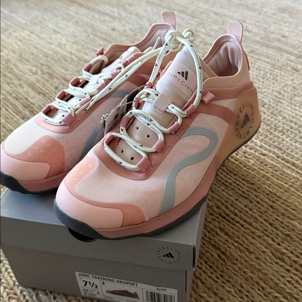 Adidas by Stella McCartney Pink and Cream Sneakers